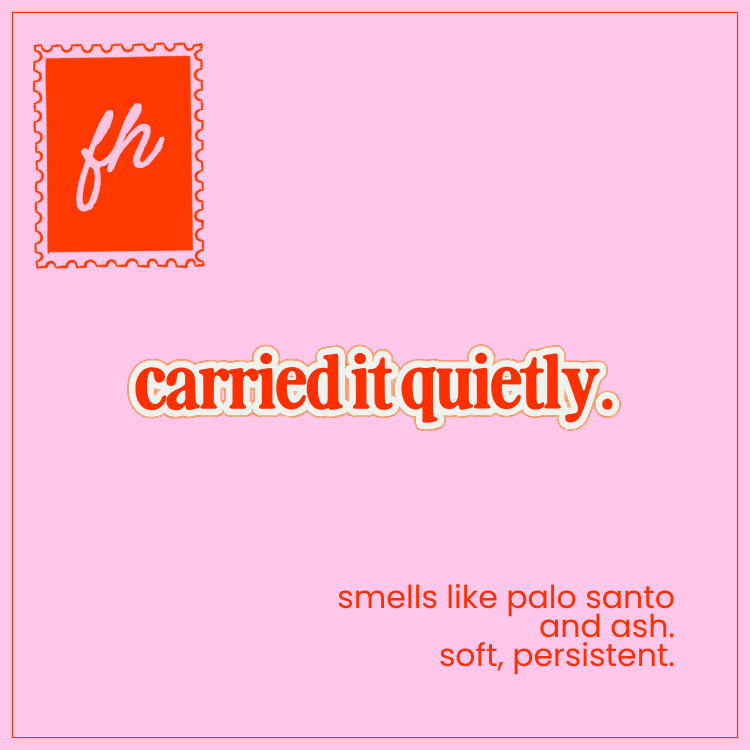 failed hobbies 'carried it quietly' candle — lit, with flame