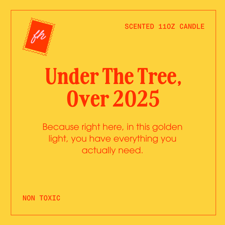 Under The Tree, Over 2025 Glass Candle | Holiday Scented Candle 11oz