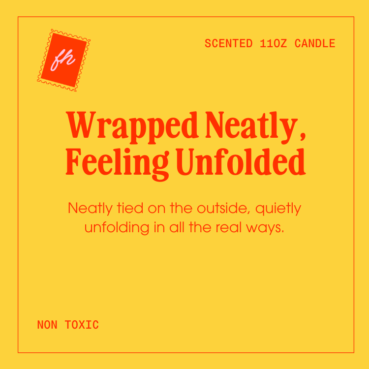 Wrapped Neatly Feeling Unfolded Candle 11oz | Glass Scented Soy Candle