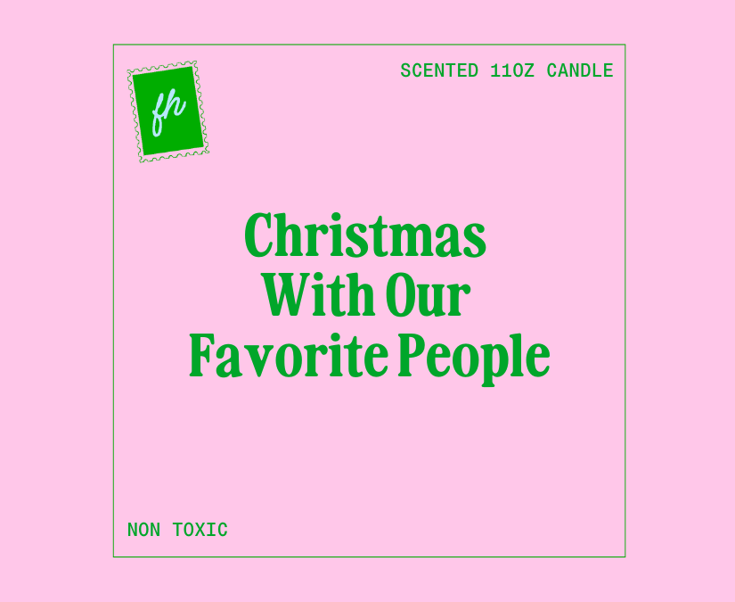 Christmas With Our Favorite People Candle | Glass 11oz, Scented