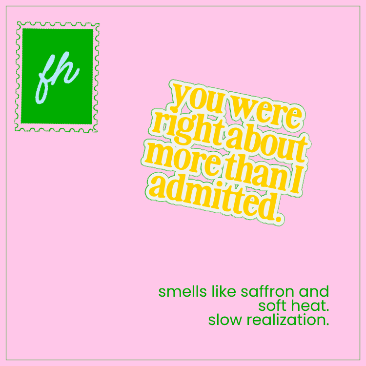 failed hobbies 'you were right about more than i admitted' candle — lit, with flame
