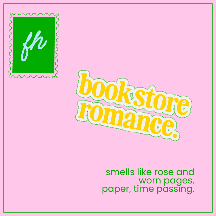 failed hobbies 'bookstore romance' candle — lit, with flame